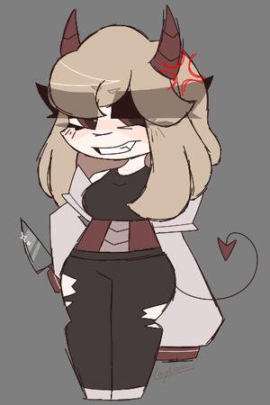 flat-colored chibi (sketchy)